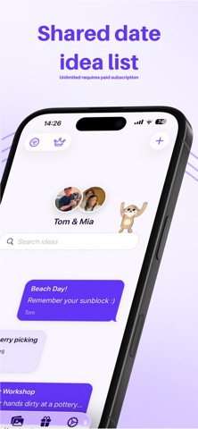 Twogether: Shared Date Ideas screenshot