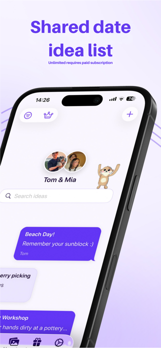 Twogether: Shared Date Ideas Screenshot 2 of 9