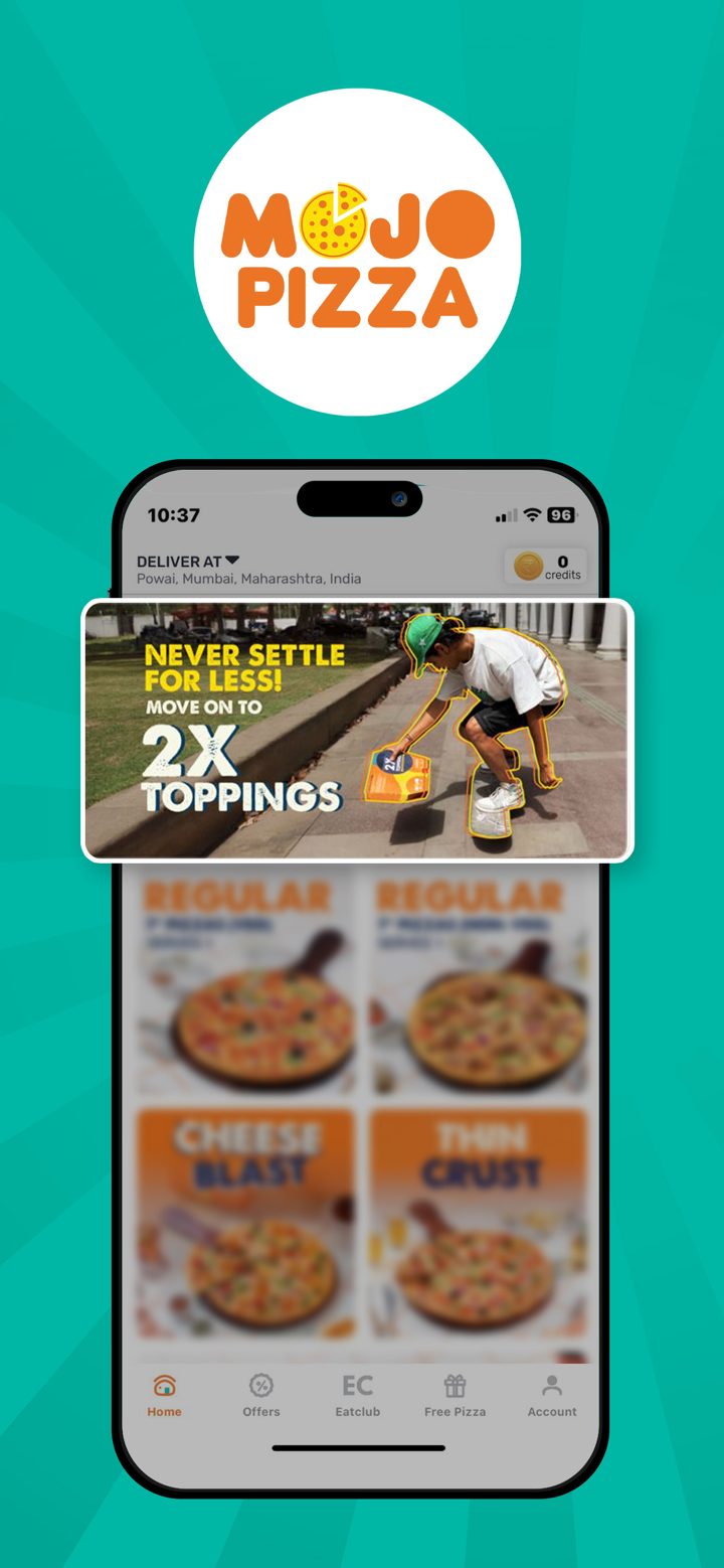 MOJO Pizza: Food Delivery App screenshot 1
