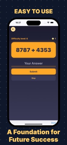 Brain training through math screenshot