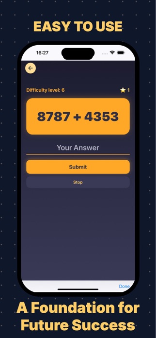 Brain training through math Screenshot 2 of 3