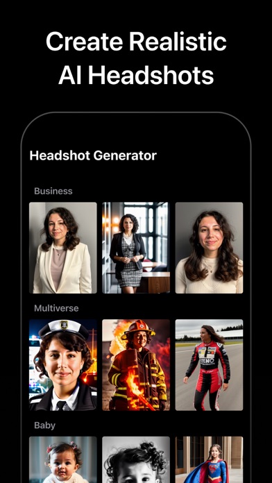 AI Headshot Generator Screenshot