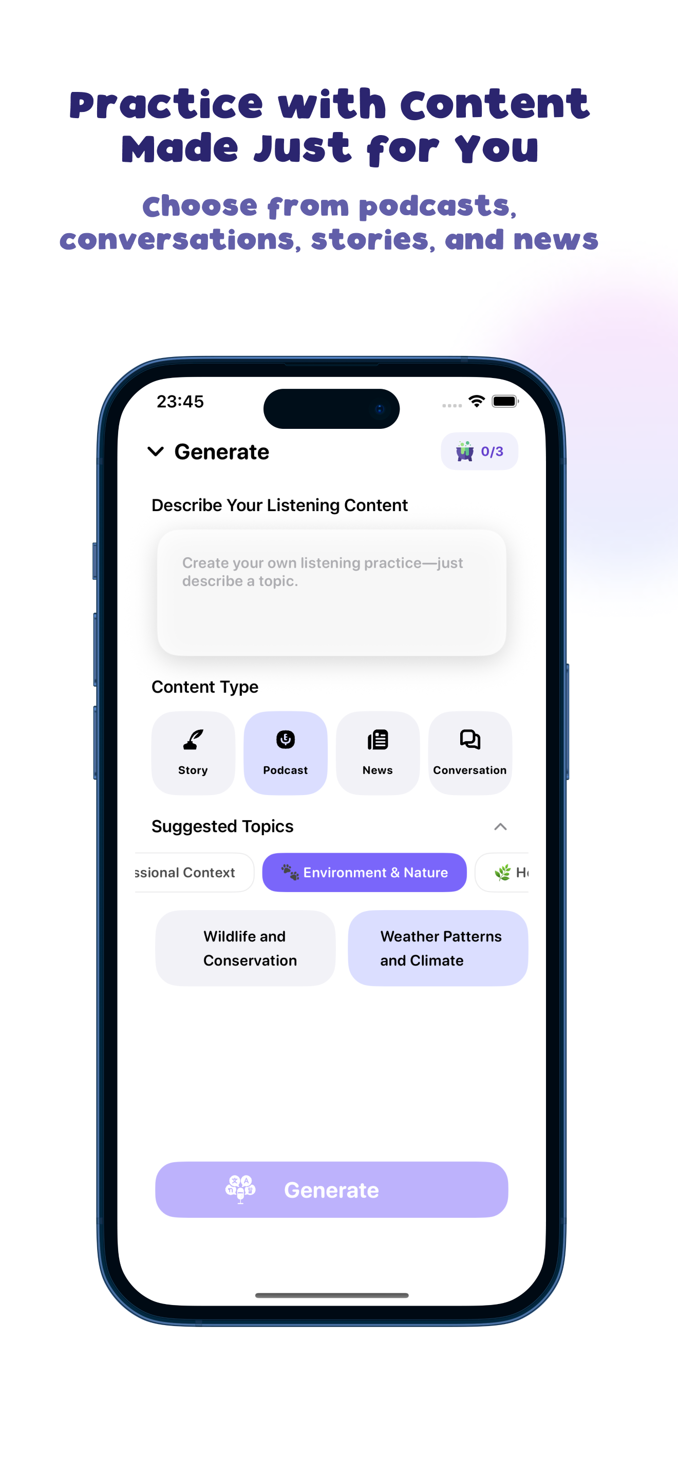 LingoPod - AI Listen & Learn screenshot 3