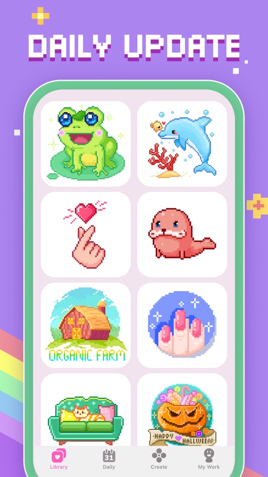 #7. Bit Color by Number: Pixel Art (iOS) 由: Oakever Games
