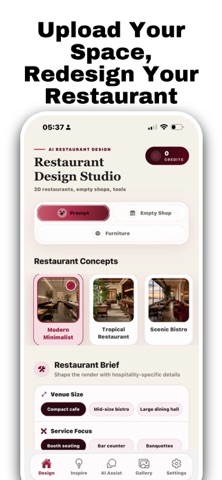 AI Restaurant Designer Studio Screenshot 1 of 2