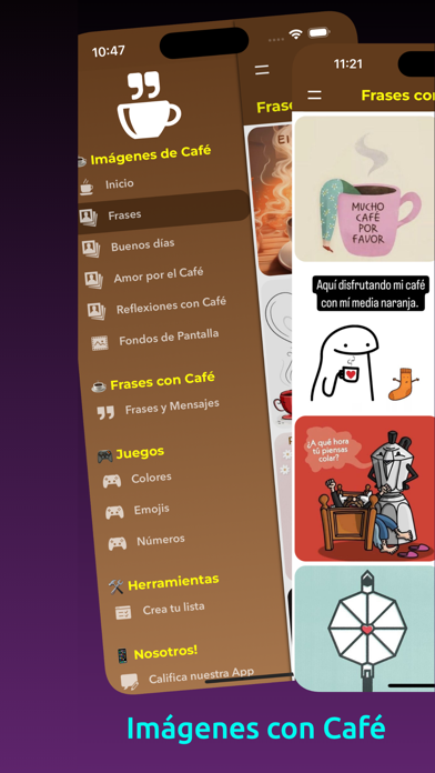 Coffee Images with Phrases Screenshot