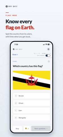 195: World Geography Quiz iPhone screenshot