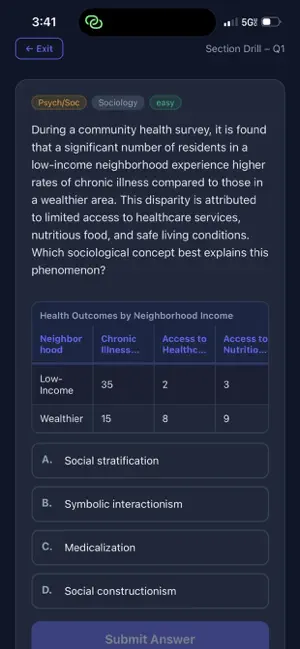 : 528 AI — MCAT Study Engine screenshot 2