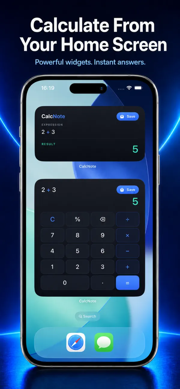 #2. iCalculator: Widget & History (iOS) Av: Tran Thi Kim Mo