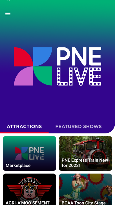 PNE Events Screenshot