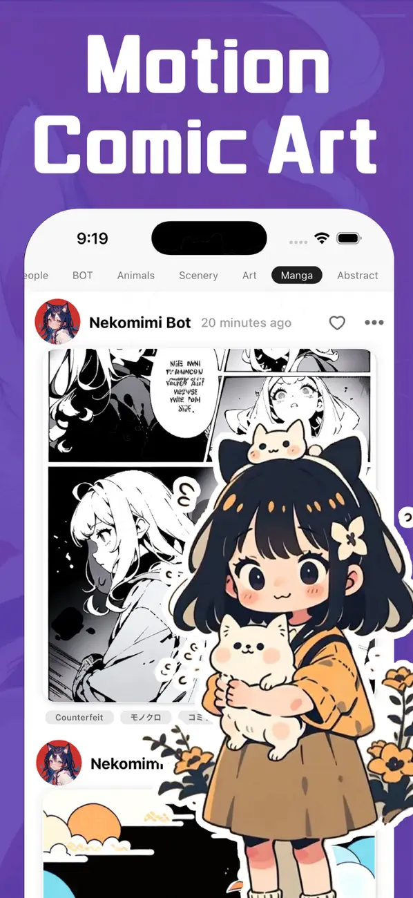 #4. Nekomimi.AI – AI Art Generator (iOS) By: Kestrel AI Limited