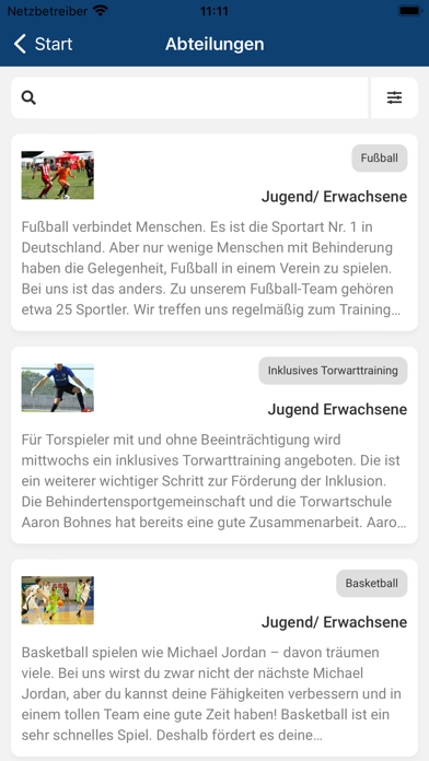 BSG Neckarsulm e.V. Screenshot