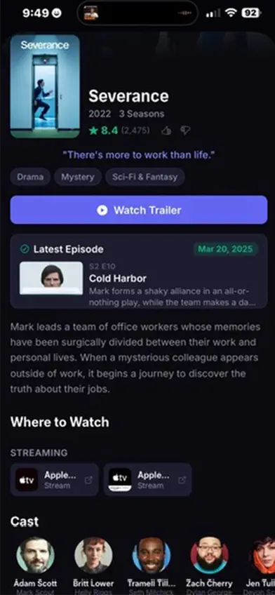 StreamWise Shows screenshot 2