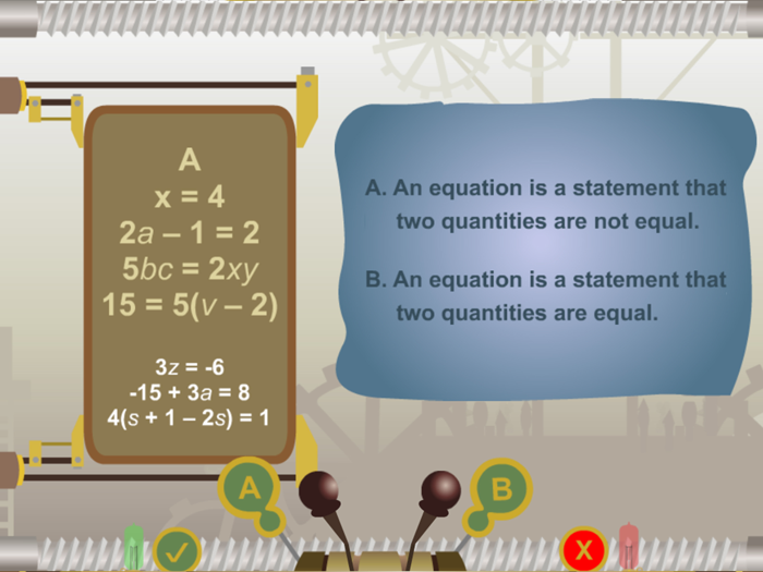 Equations Versus Inequalities