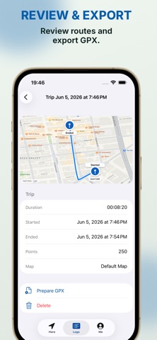 Easy Location Log iPhone screenshot