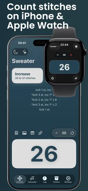 Strikketeller screenshot 1