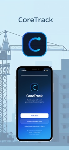 CoreTrack: Construction Site iPhone screenshot