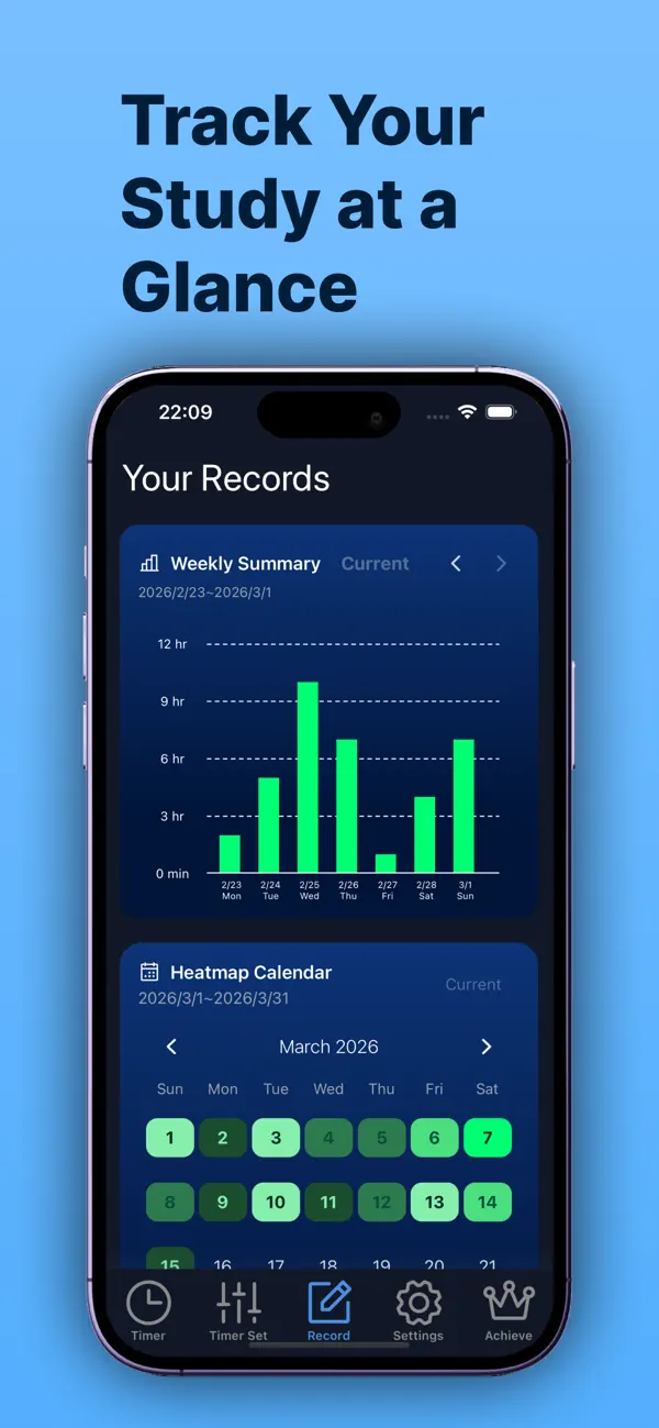 #2. StudyRecord: Study Tracker (iOS) Podle: Yusuke Hirota