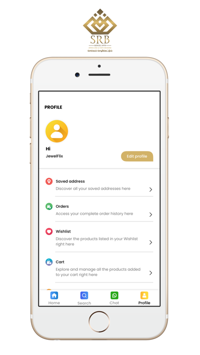 SRB Jewellery Screenshot