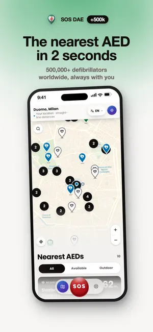 SOS DAE: AED Map Near Me screenshot 1