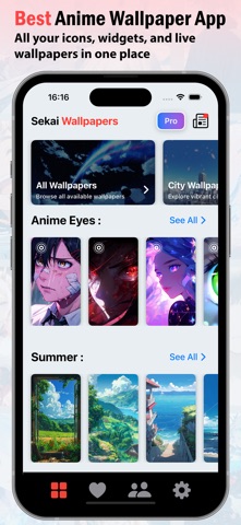 Sekai Anime Live Wallpapers screenshot