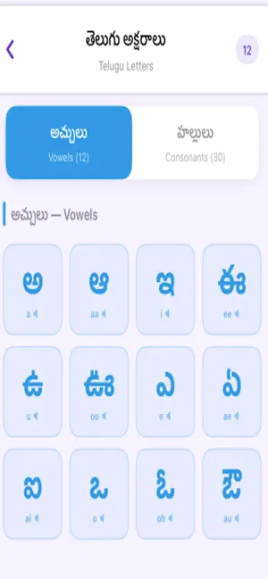 Telugu Learn screenshot 3