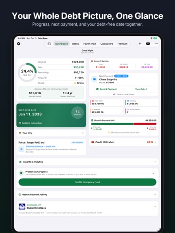 Debt Free –Pay Off Debt Faster iPad screenshot