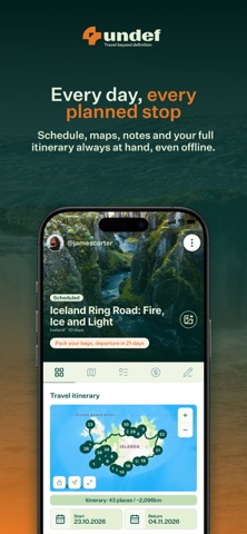 Undef – AI Trip Planner screenshot