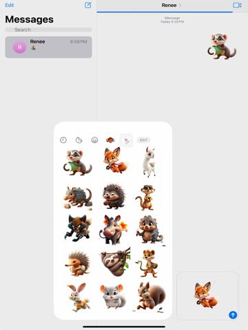 Chasing Tail Stickers iPad screenshot