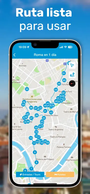 ROMA: Audioguía · Ruta · Mapa screenshot 2 of 5