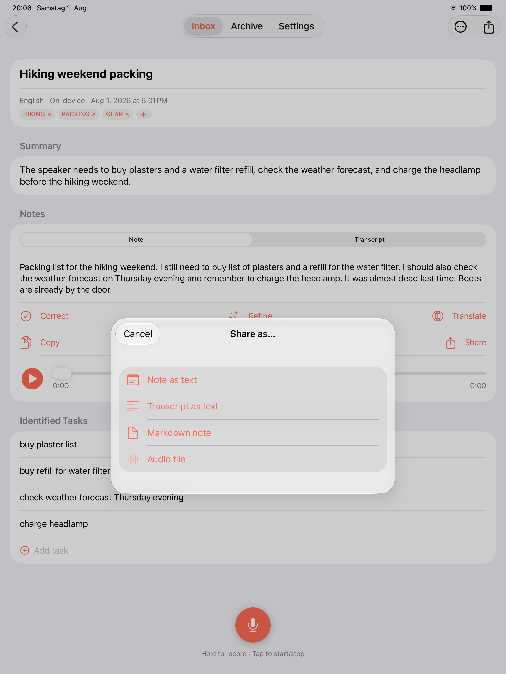 Vocapa - Capture & Share Notes screenshot 17