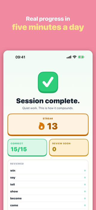 Verbform: Irregular Verbs Screenshot 5 of 5