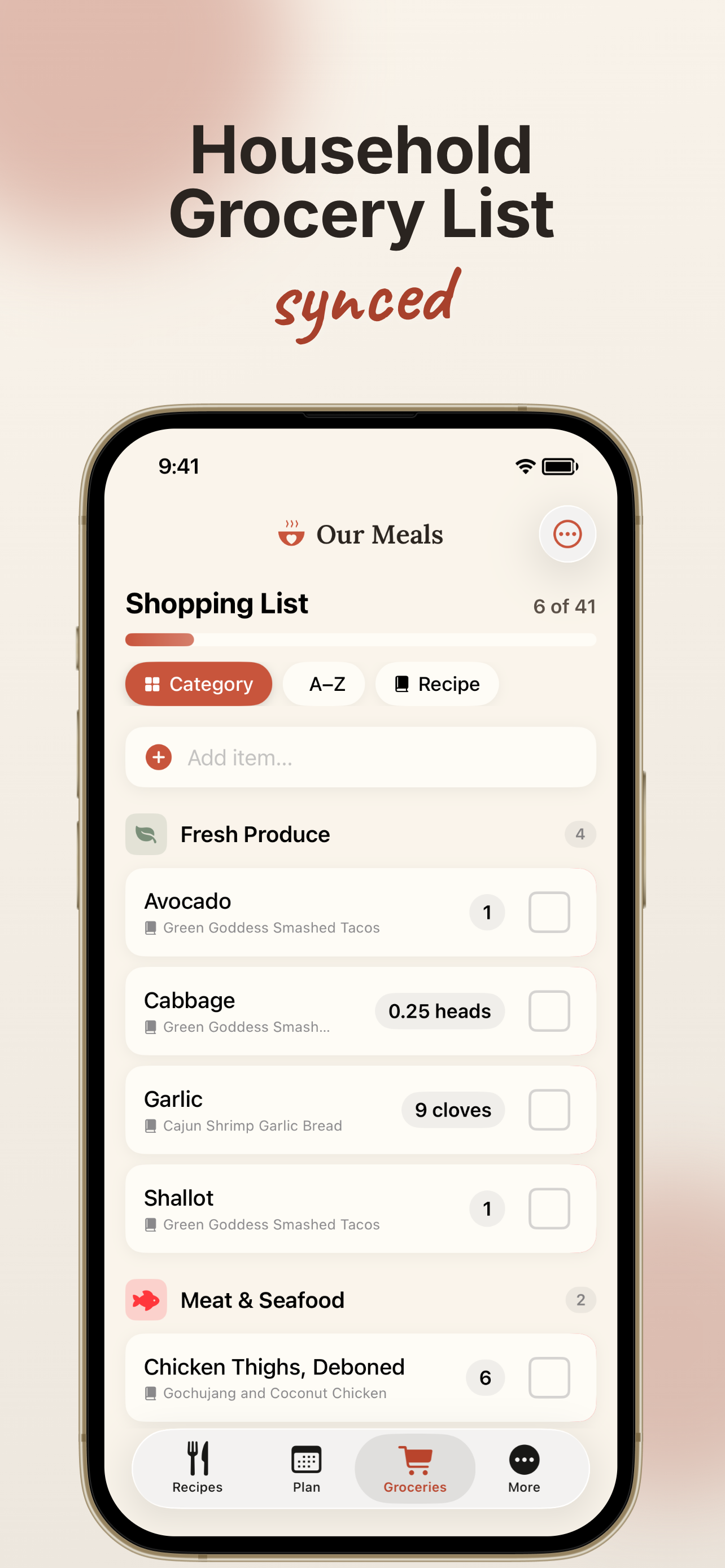 Our Meals: Family Meal Planner screenshot 5