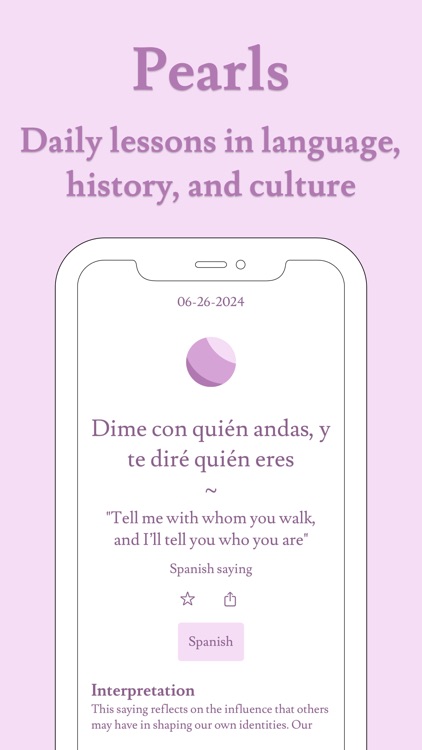 Pearls: Language Quotes