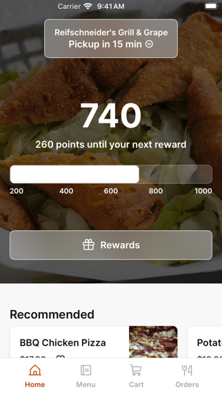 Reifschneider's Grill iPhone screenshot 1 - Food & Drink app