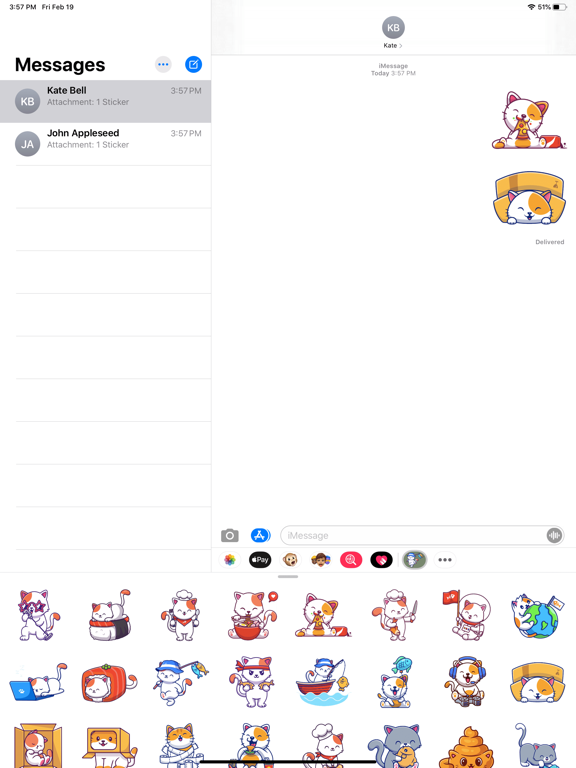 Screenshot #4 pour Cat Puns Stickers
