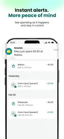 Modak: Kids & Teens Banking screenshot 6
