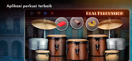 Real Percussion: alat muzik screenshot 1
