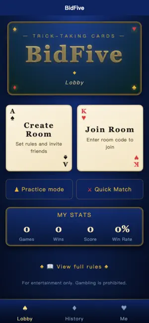 BidFive: Trump & Tractor Cards screenshot 3