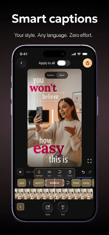 Verba: Auto Captions AI screenshot 1 of 6