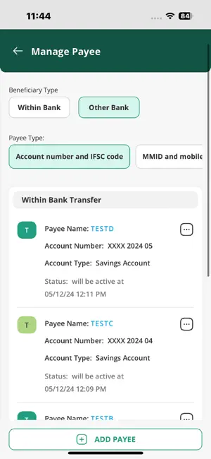 Ujjivan EZY Mobile Banking screenshot 2
