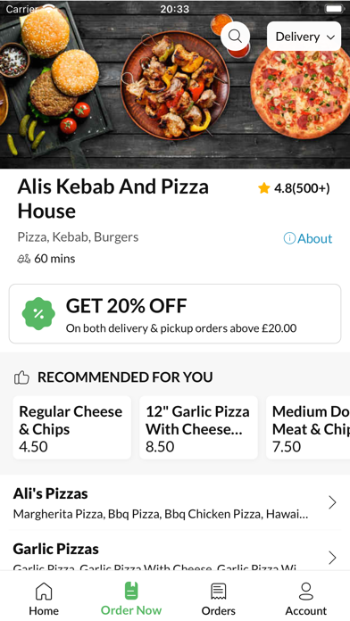 Alis Kebab And Pizza House Screenshot
