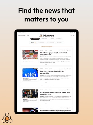 Hivewire News ipad screenshot 2