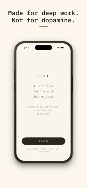 Sumi: Deep Work Focus screenshot 3
