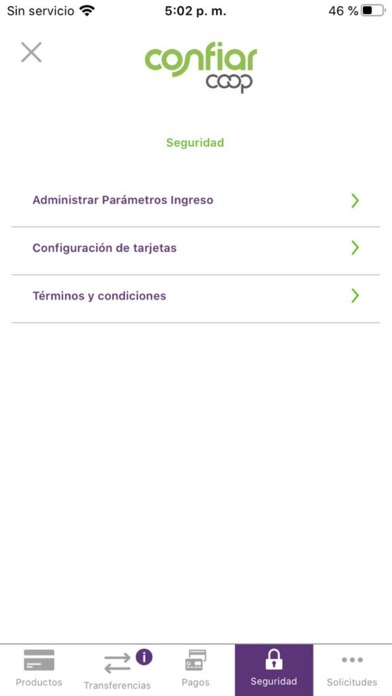 Confiar Móvil Screenshot
