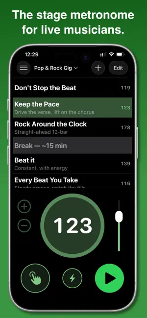 SessionClick: Stage Metronome screenshot 1