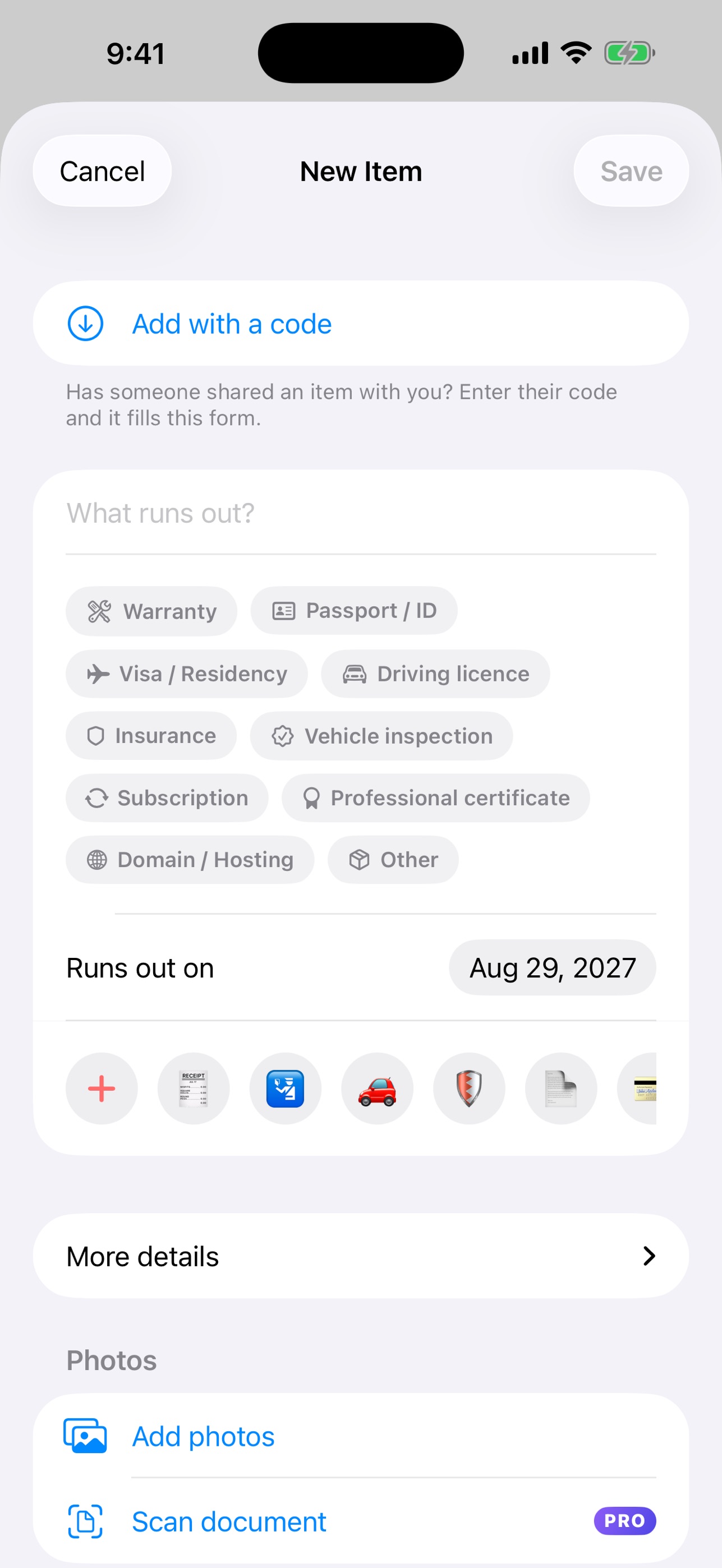 Screenshot 4 of Runs Out: Expiry Tracker