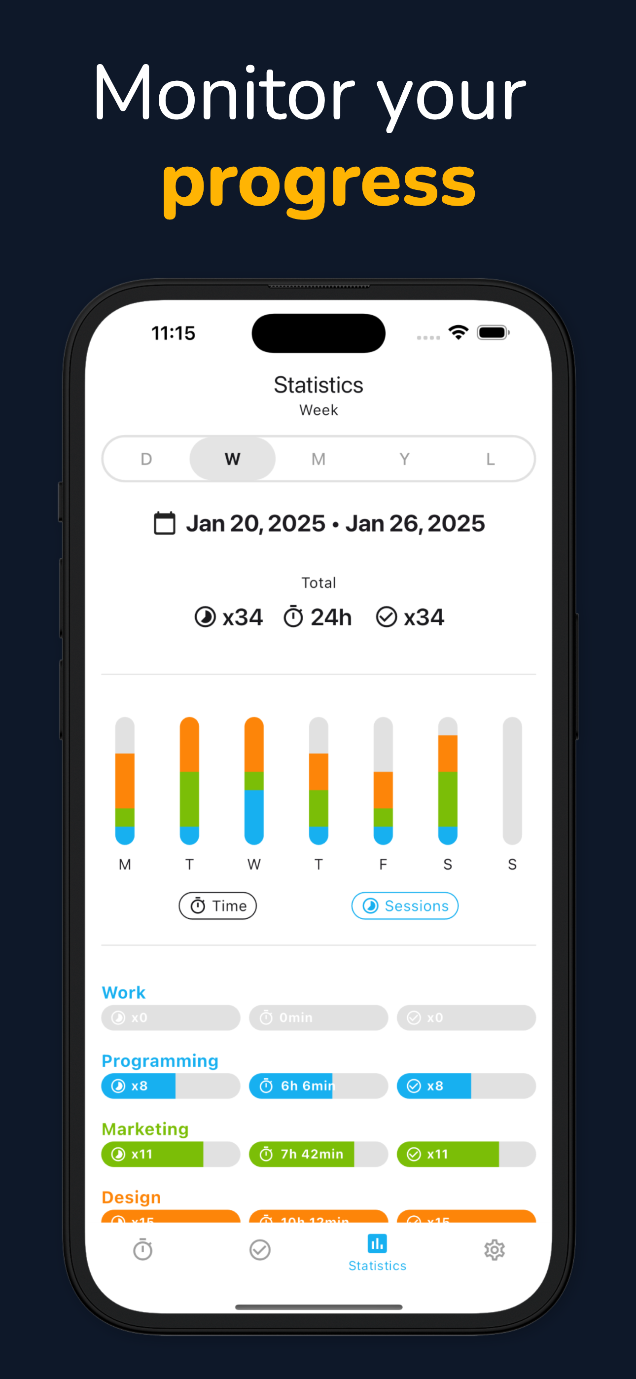 Study Timer - Focus Rings