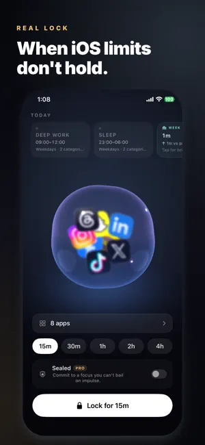 Ritual: Focus Block Schedule screenshot 1