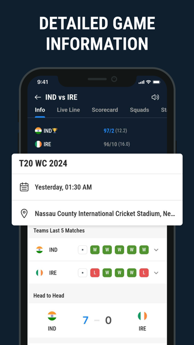 CricLive :Live Score Live line Screenshot